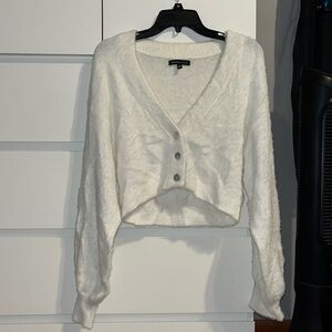 Kendall and Kylie fuzzy cardigan